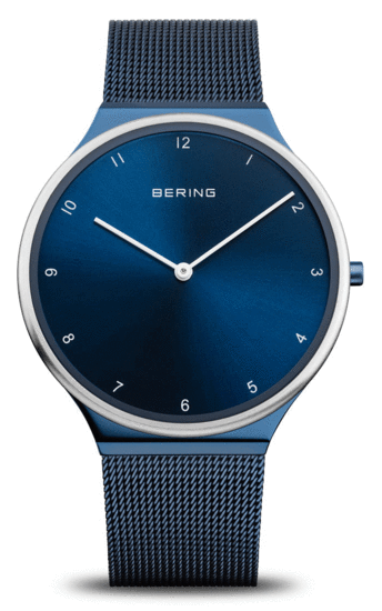Bering | Ultra Slim | polished/brushed blue | 18440-397