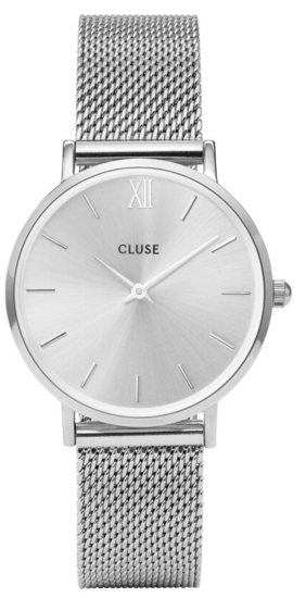 CLUSE MINUIT MESH FULL SILVER CL30023