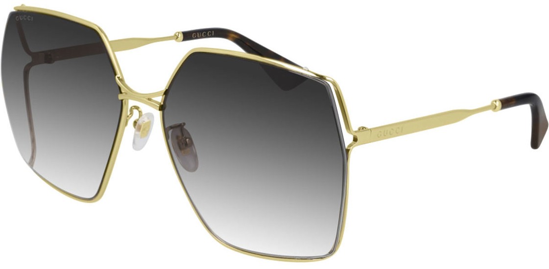 GUCCI Oval-Frame Sunglasses GG0817S 001