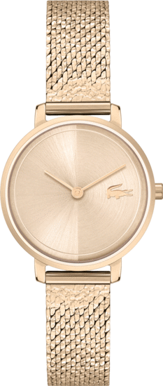 Lacoste Suzanne 2 Hands Watch Carnation Gold Ip Mesh 2001296