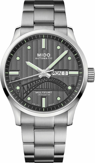 MIDO MULTIFORT 20TH ANNIVERSARY INSPIRED BY ARCHITECTURE M005.430.11.061.81 SYDNEY HARBOUR BRIDGE LIMITED EDITION 1932pcs