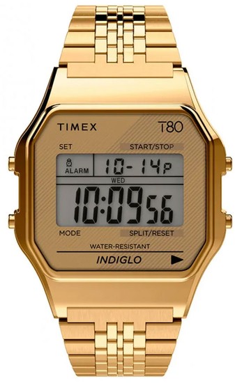 TIMEX T80 34mm Stainless Steel Bracelet Watch TW2R79200