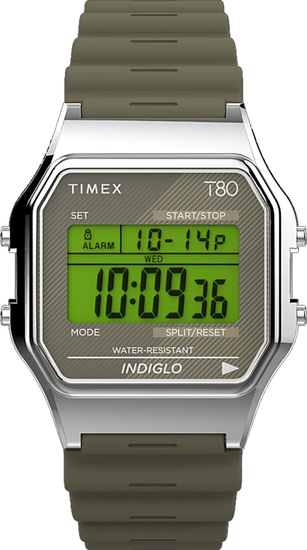 TIMEX T80 34mm Resin Strap Watch TW2V41100