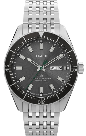 TIMEX Waterbury Dive Automatic 40mm Stainless Steel Bracelet Watch TW2V24900