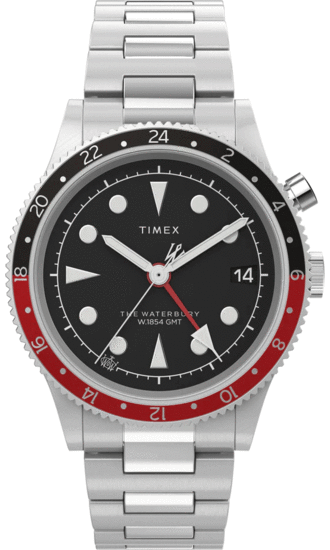 Timex Waterbury Traditional GMT 39mm Stainless Steel Bracelet Watch TW2W22700