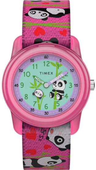 TIMEX Kids Analog 28mm Elastic Fabric Strap Watch TW7C77100