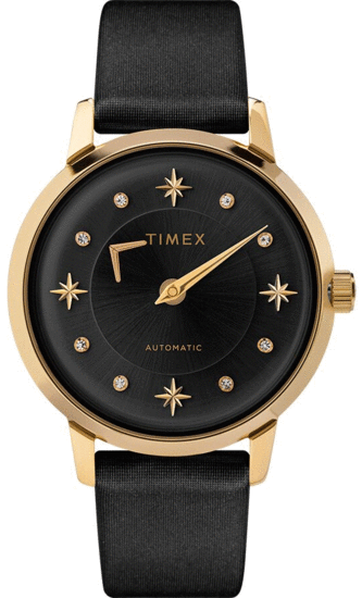 TIMEX Celestial Opulence Automatic 38mm Textured Strap Watch TW2T86300