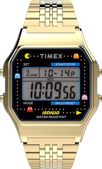 TIMEX T80 x PAC-MAN™ 34mm Stainless Steel Bracelet Watch TW2U32000