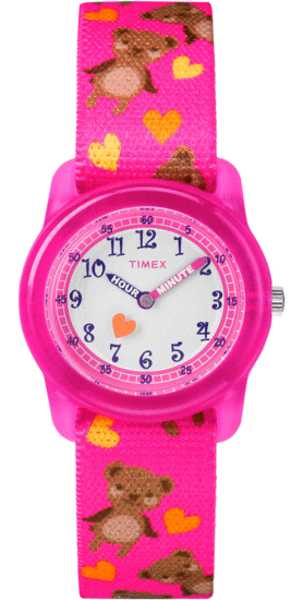 TIMEX Kids Analog Bears Elastic Fabric Watch TW7C16600