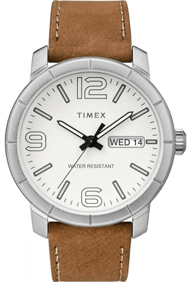 TIMEX Mod44 44mm Leather Strap Watch TW2R64100