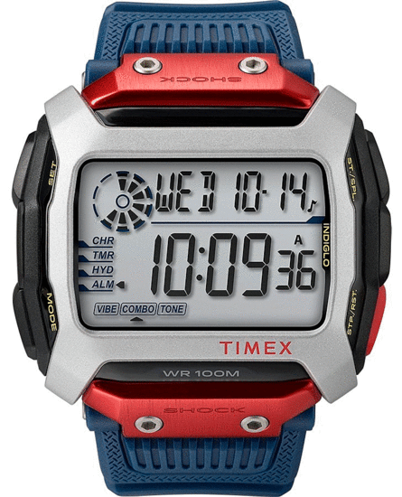 TIMEX Command X Red Bull Cliff Diving 54mm Resin Strap Watch TW5M20800