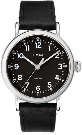TIMEX Standard 40mm Leather Strap Watch TW2T20200