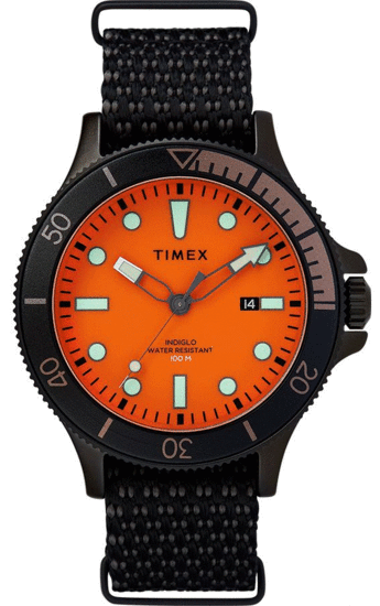 TIMEX Allied Coastline 43mm Fabric Strap watch TW2T30200