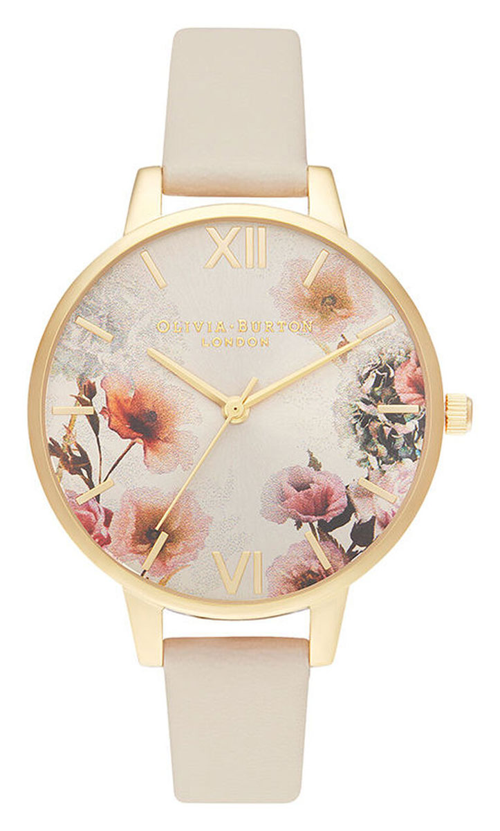 Olivia Burton Sunlight Florals Vegan Cream & Gold Watch OB16EG118