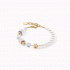 Coeur de Lion GeoCUBE® Precious Fusion Pearls bracelet multicolour pastel 5086/30-1522